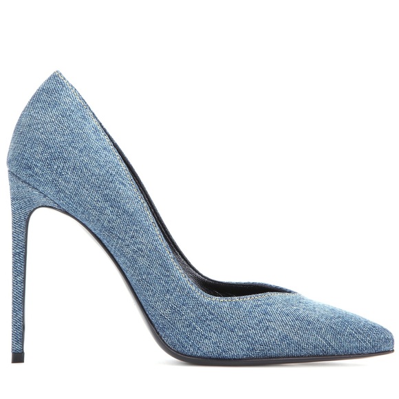 Yves Saint Laurent Shoes - NEW YSL Paris denim pumps